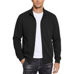 Men's Sweatshirt Jacket Cotton Zip-Up Relaxed Fit