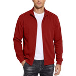 Men's Sweatshirt Jacket Cotton Zip-Up Relaxed Fit