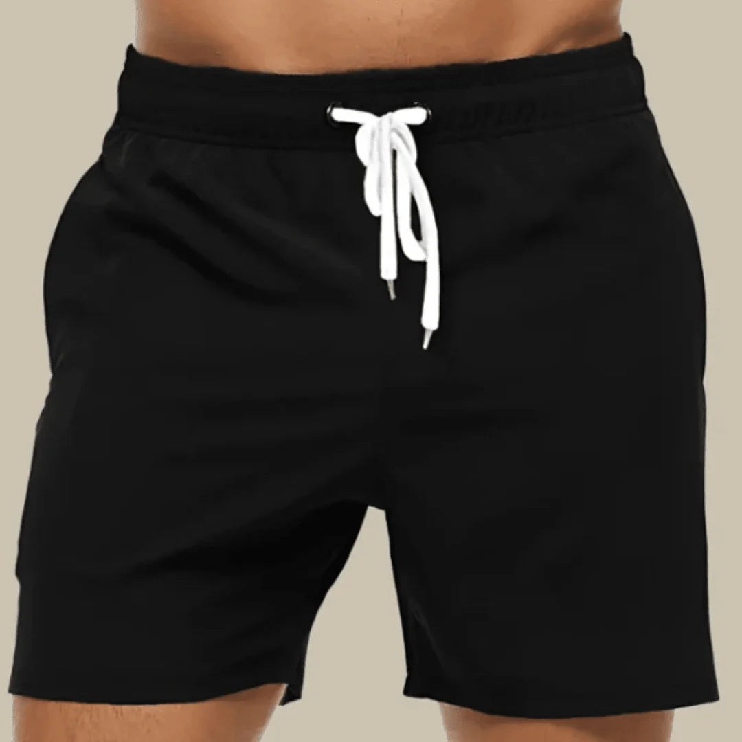 Men’s Swim Shorts Quick-Drying Mesh Lined Adjustable Drawstring Waist