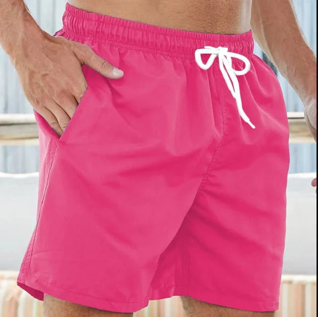Men’s Swim Shorts Quick-Drying Mesh Lined Adjustable Drawstring Waist