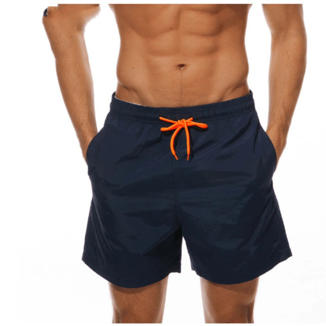 Men’s Swim Shorts Quick-Drying Mesh Lined Adjustable Drawstring Waist