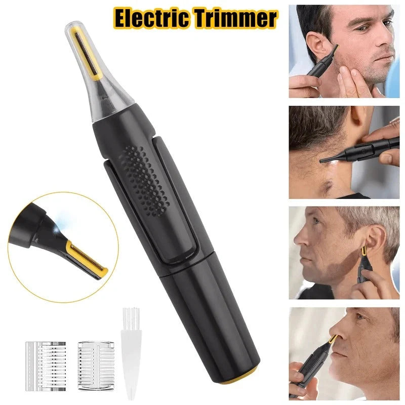 Men's Trimmer Cordless & Low-Noise Detachable Washable Head