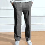 Men’s Trousers Slim Fit Elastic Waist Drawstring