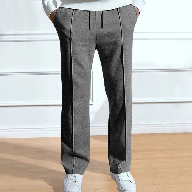 Men’s Trousers Slim Fit Elastic Waist Drawstring