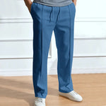 Men’s Trousers Slim Fit Elastic Waist Drawstring