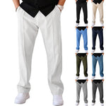 Men’s Trousers Slim Fit Elastic Waist Drawstring