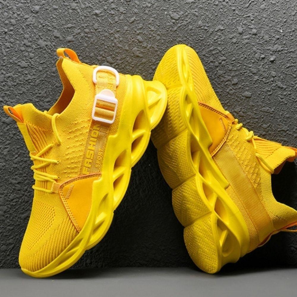 Men's Walking Shoes Cushioned Honeycomb Sole & Anti-Skid Outsole