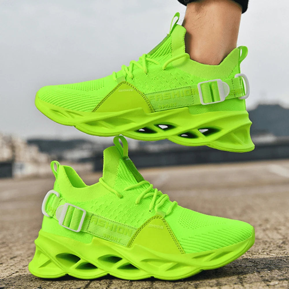 Men's Walking Shoes Honeycomb Cushioning & Slip-Resistant Sole