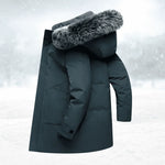 Men’s Winter Parka Windproof Insulated Faux Fur Hood