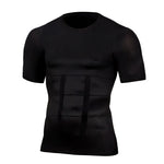 Men’s Workout Shirt Compression Fit Moisture-Wicking Seamless Stretch