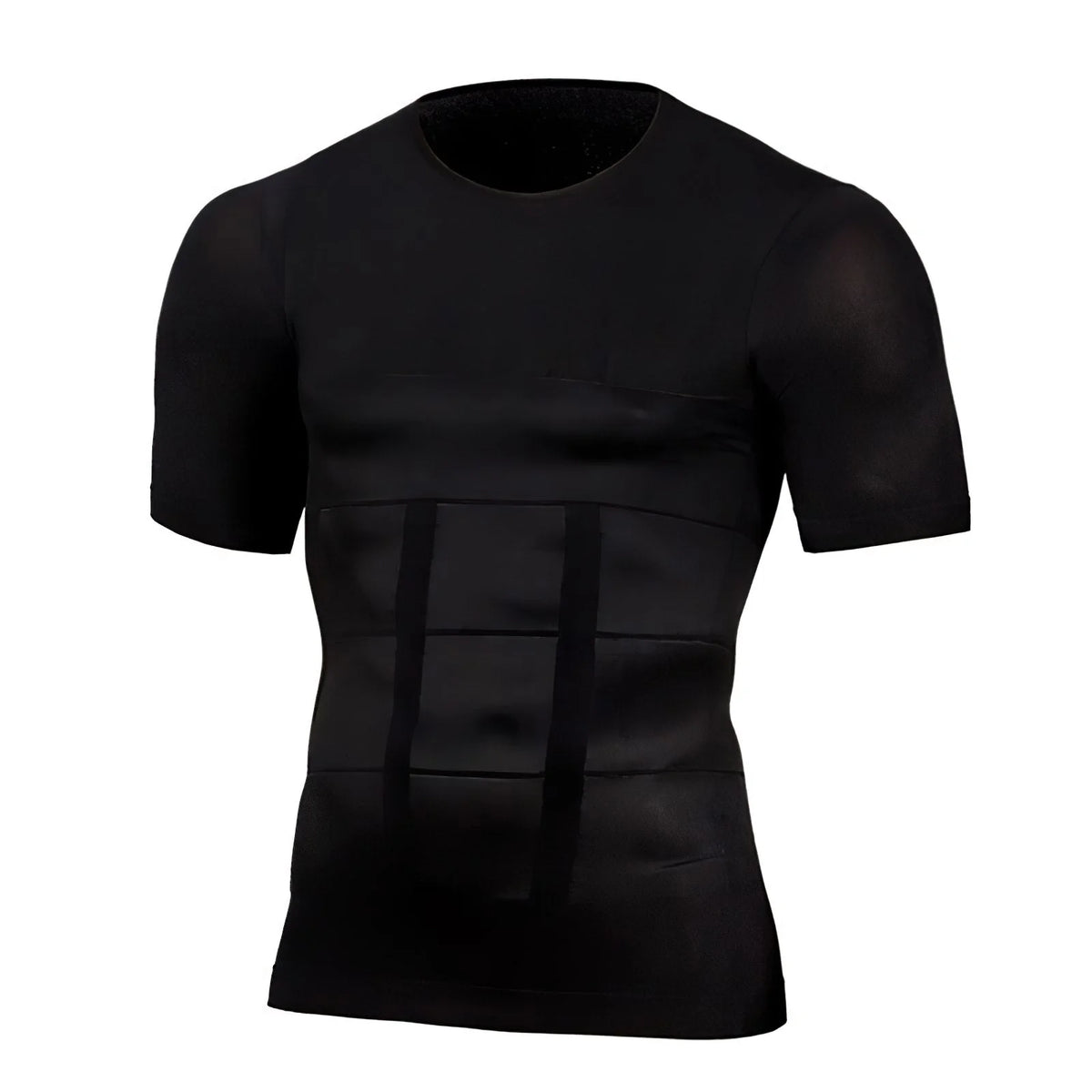 Men’s Workout Shirt Compression Fit Moisture-Wicking Seamless Stretch