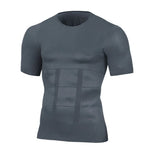 Men’s Workout Shirt Compression Fit Moisture-Wicking Seamless Stretch