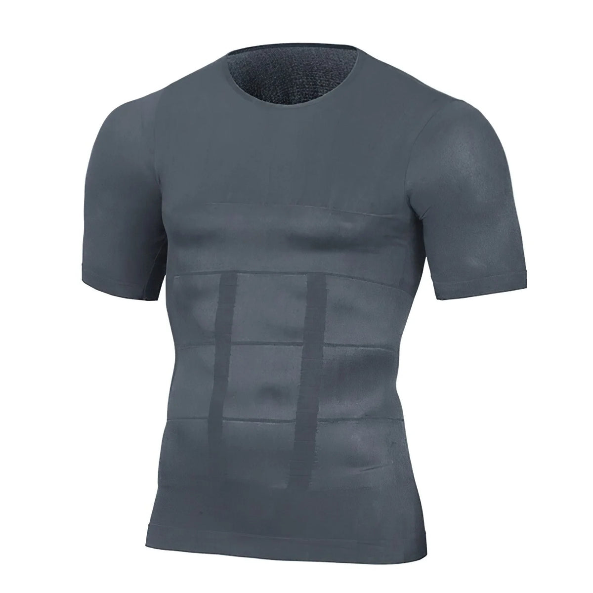 Men’s Workout Shirt Compression Fit Moisture-Wicking Seamless Stretch