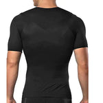 Men’s Workout Shirt Compression Fit Moisture-Wicking Seamless Stretch
