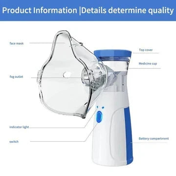 Mesh Nebulizer Quiet USB Rechargeable Portable Design