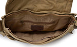 Messenger Bag Cotton Canvas Spacious Interior Dual Closure