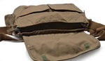 Messenger Bag Cotton Canvas Spacious Interior Dual Closure