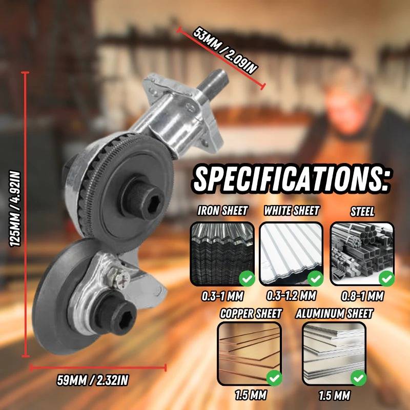 Metal Cutting Attachment Alloy Steel Drill Compatible