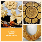 Metallic Paint Water-Based Gold or Silver With Brush
