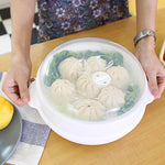 Microwave Steamer Bowl Food-Grade PP Transparent Lid Leak-Resistant Sealed Design