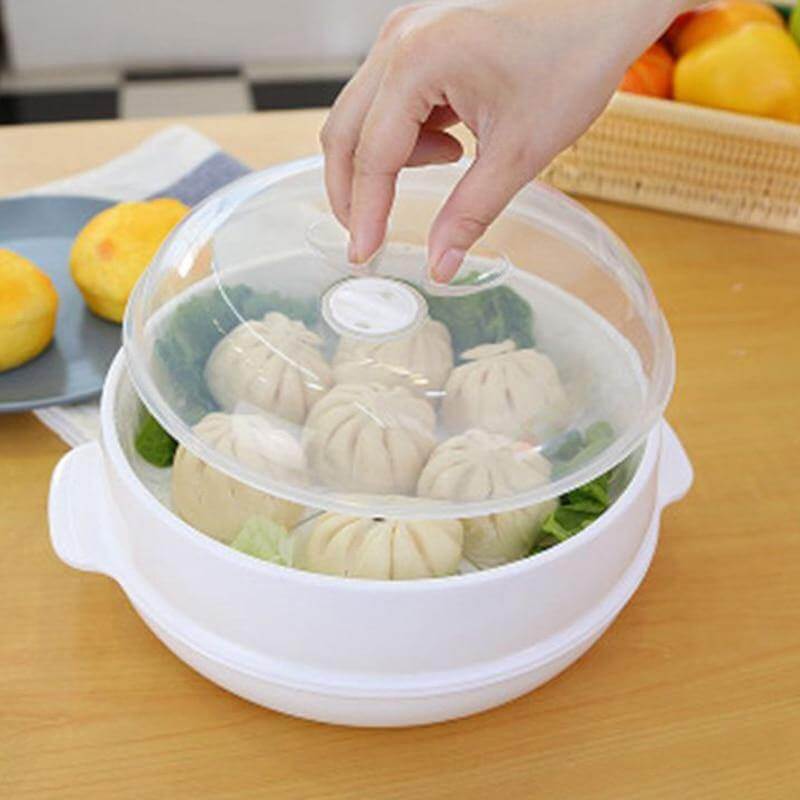 Microwave Steamer Bowl Food-Grade PP Transparent Lid Leak-Resistant Sealed Design