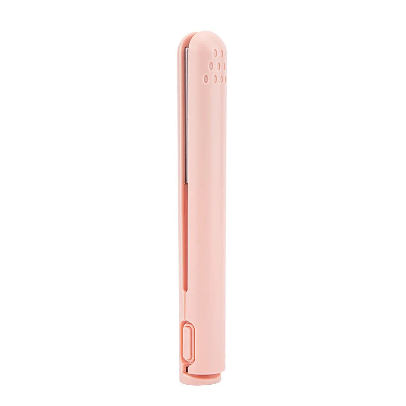 Mini 2-in-1 Curling & Straightening Iron Ceramic Travel-Friendly