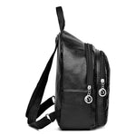 Mini Backpack Textured Lightweight Multiple Pockets