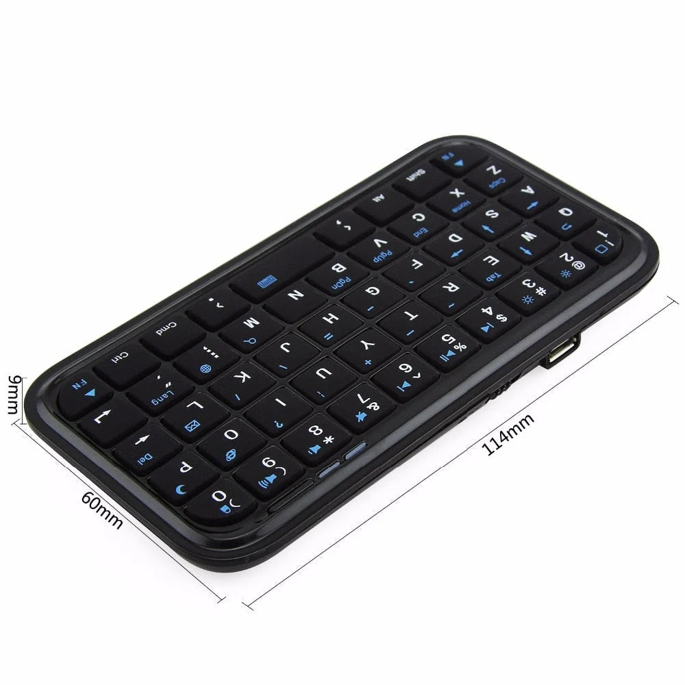 Mini Bluetooth Keyboard Wireless QWERTY Rechargeable