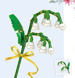 Mini Building Block Flower Set Multiple Designs Durable Plastic