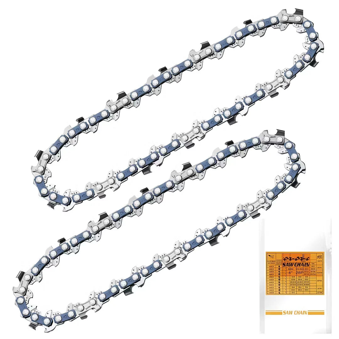 Mini Chainsaw Chain Hardened Stainless Steel 2-Pack