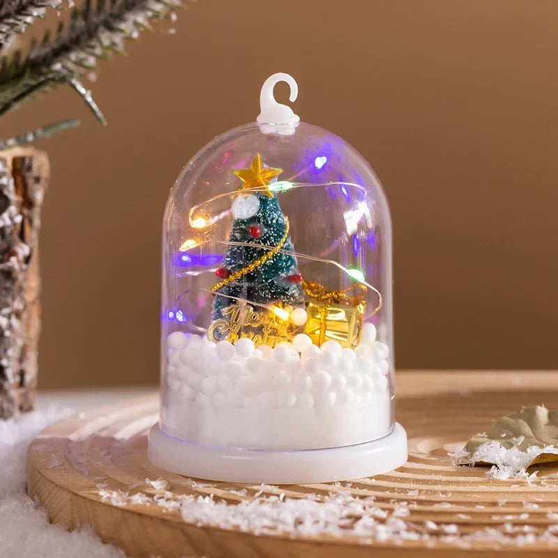 Mini Christmas Tree Built-In Sparkling Lights Tabletop Decor