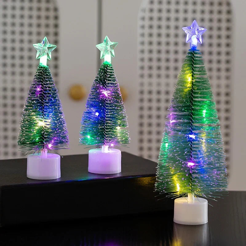 Mini Christmas Tree Twinkling LED Battery-Free Tabletop Decor