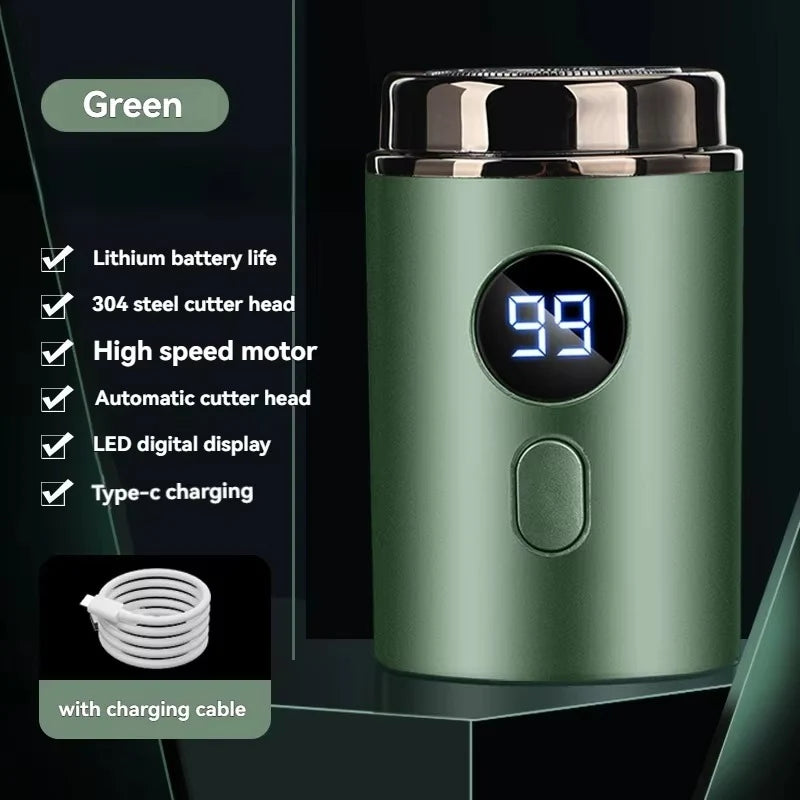 Mini Electric Shaver USB Rechargeable Waterproof Stainless Steel Blades