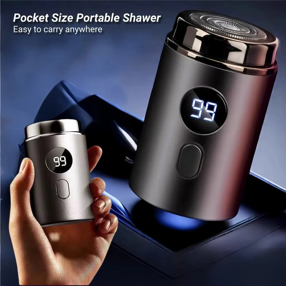 Mini Electric Shaver USB Rechargeable Waterproof Stainless Steel Blades