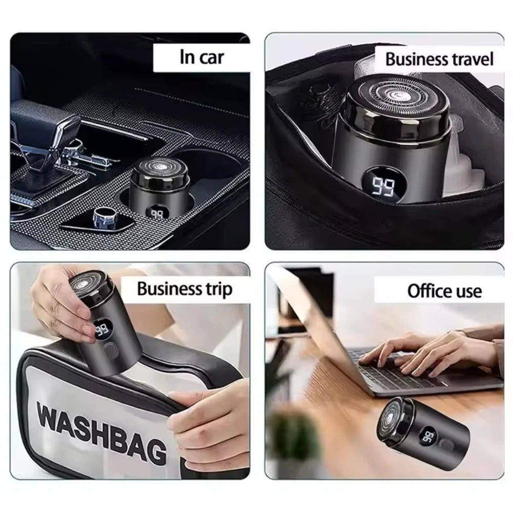 Mini Electric Shaver USB Rechargeable Waterproof Stainless Steel Blades