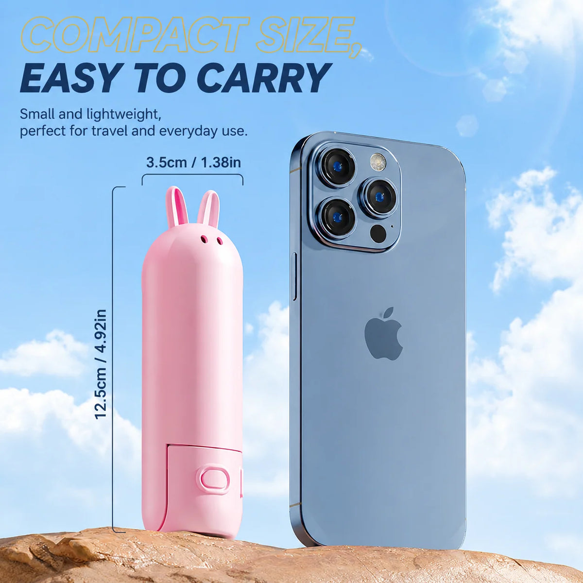 Mini Fan Handheld & Desktop USB Rechargeable
