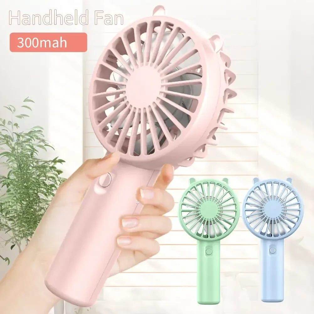 Mini Hand Fan USB Rechargeable Quiet 2 Pack