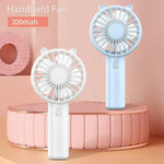 Mini Hand Fan USB Rechargeable Quiet 2 Pack