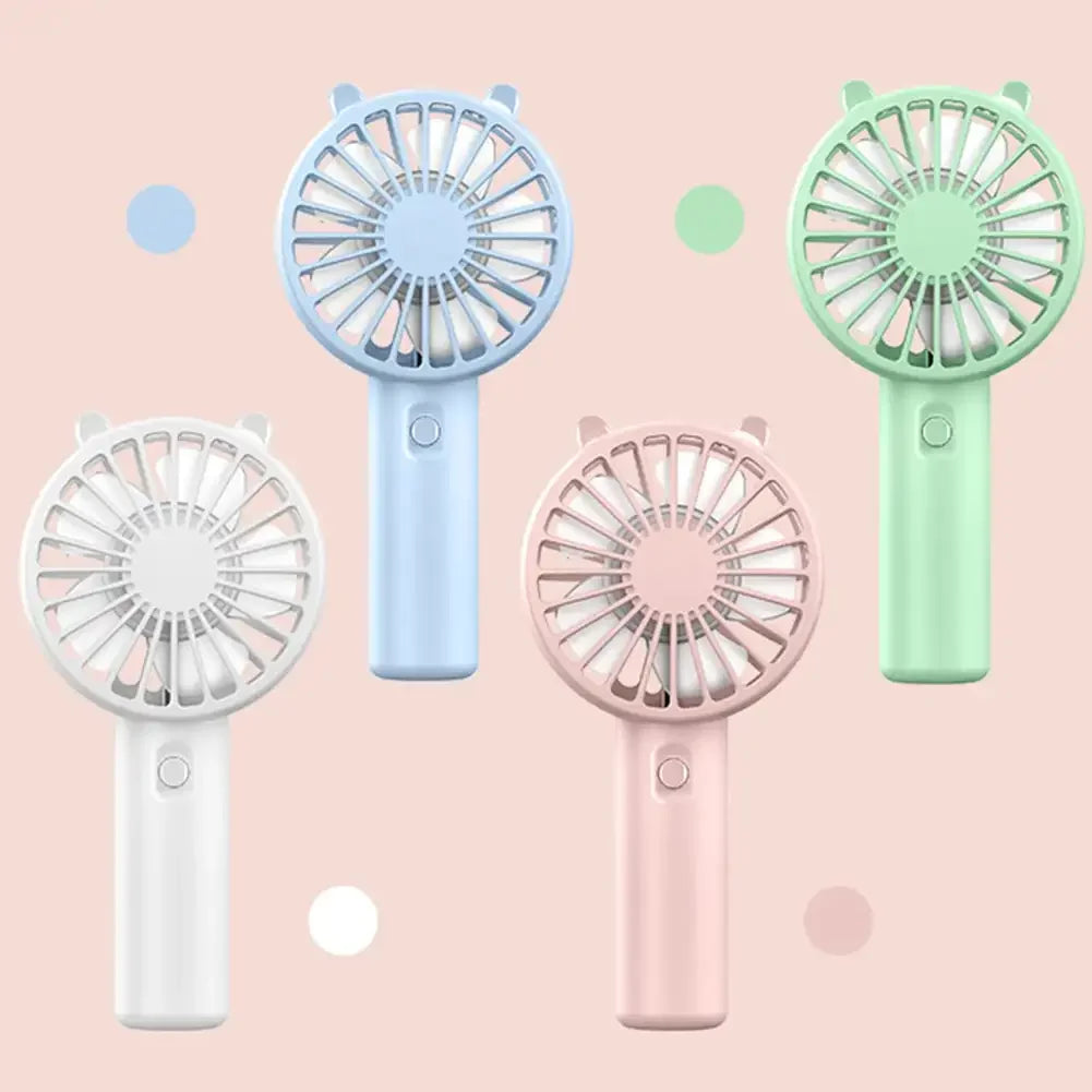 Mini Hand Fan USB Rechargeable Quiet 2 Pack