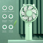Mini Hand Fan USB Rechargeable Quiet 2 Pack