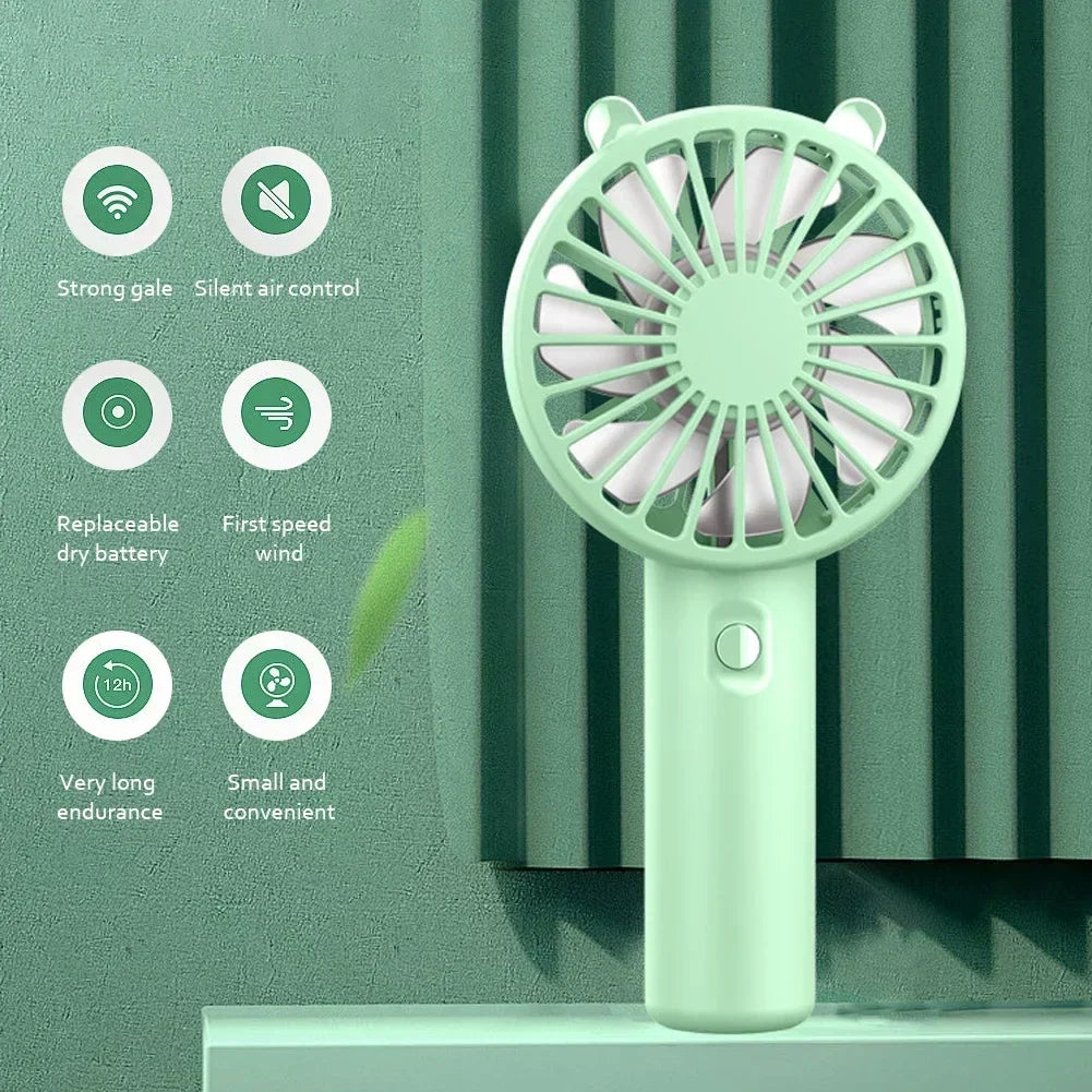Mini Hand Fan USB Rechargeable Quiet 2 Pack