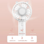 Mini Hand Fan USB Rechargeable Quiet 2 Pack