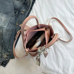 Mini Handbag Textured Leather Detachable Shoulder Strap