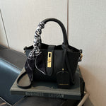 Mini Handbag Textured Leather Detachable Shoulder Strap