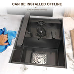 Mini Kitchen Sink Stainless Steel Integrated Cup Washer