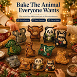 Mini Pie Mold Animal-Shaped Raised Details Set of 8