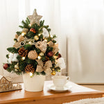 Mini Pre-Lit Christmas Tree Tabletop Decor
