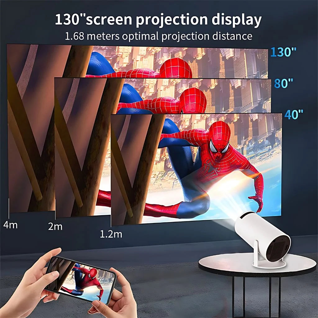 Mini Projector HD 720p WiFi 6 Auto Focus