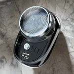Mini Shaver USB Rechargeable Digital Display Compact Travel Design