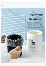 Mini Trash Can Double-Layer Compact Plastic Desktop Bin